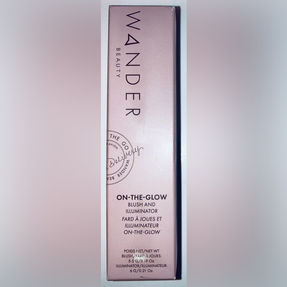 Wander Beauty On-The-Glow Blush Illuminator - NEW! Coral Rose/Nude Glow.